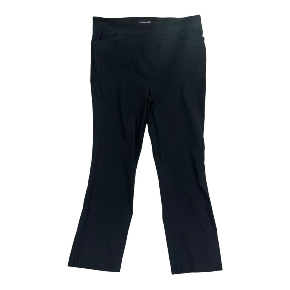 Hilary Radley Black Pull-On Dress Pants - Size Large